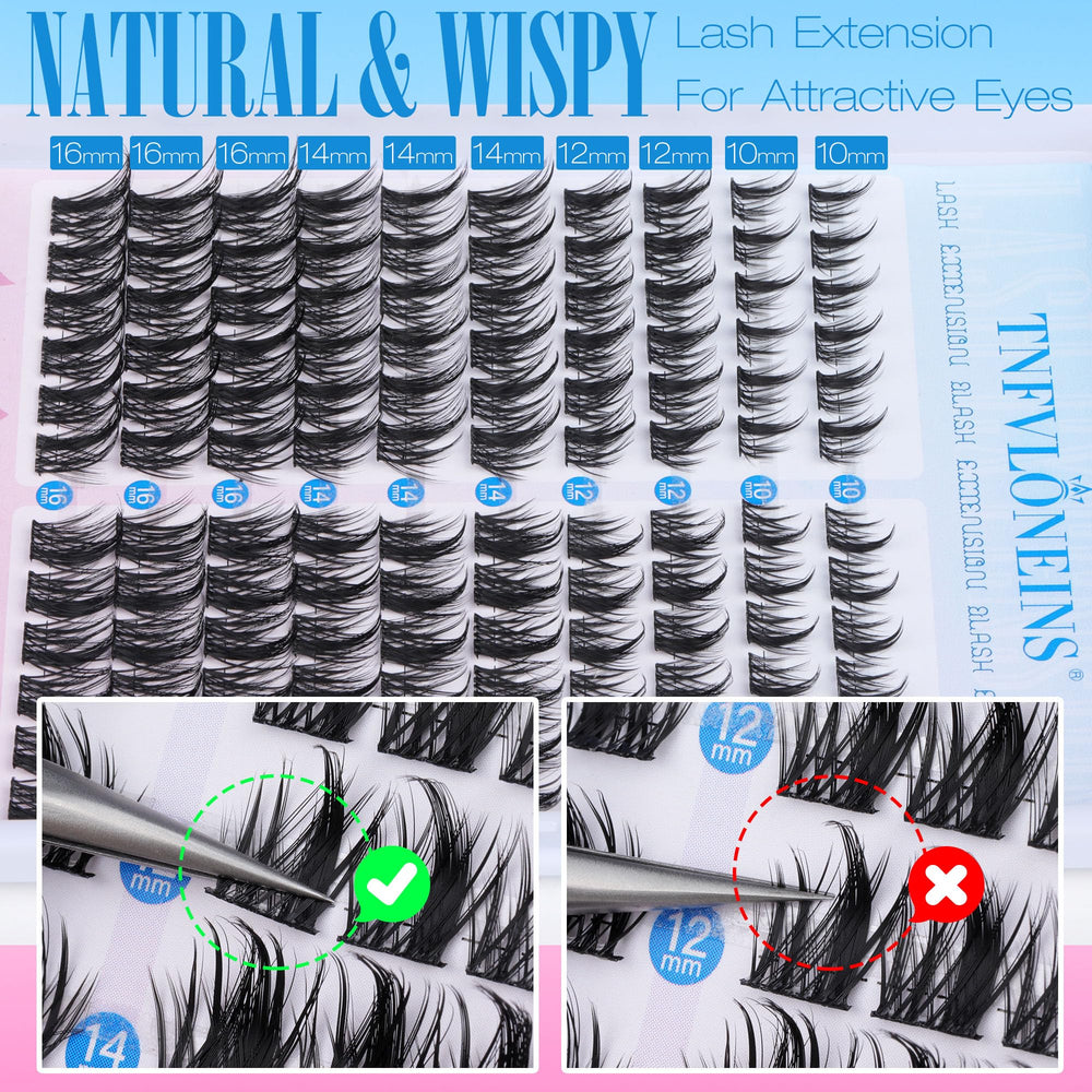 TNFVLONEINS eye application demo creating a natural wispy finish