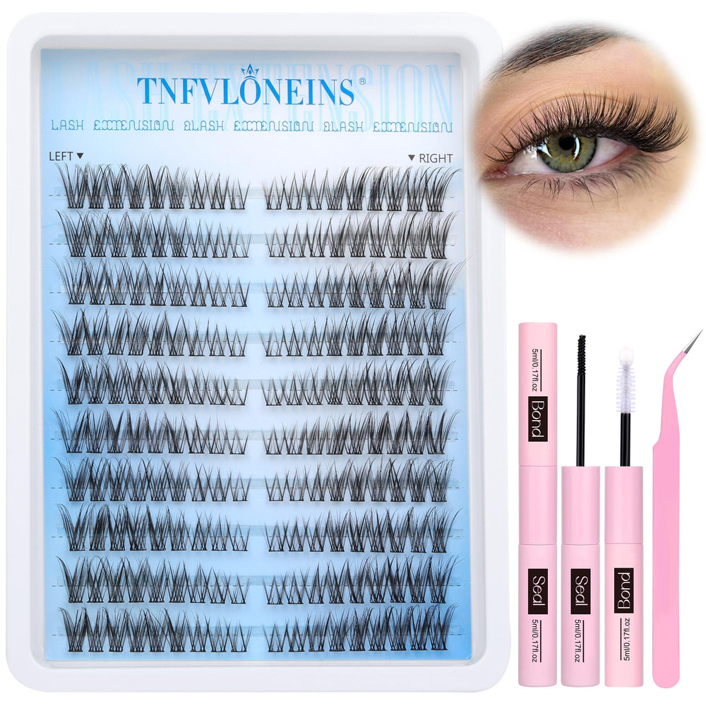 TNFVLONEINS front packaging showing complete lash kit and tools, professional convenience