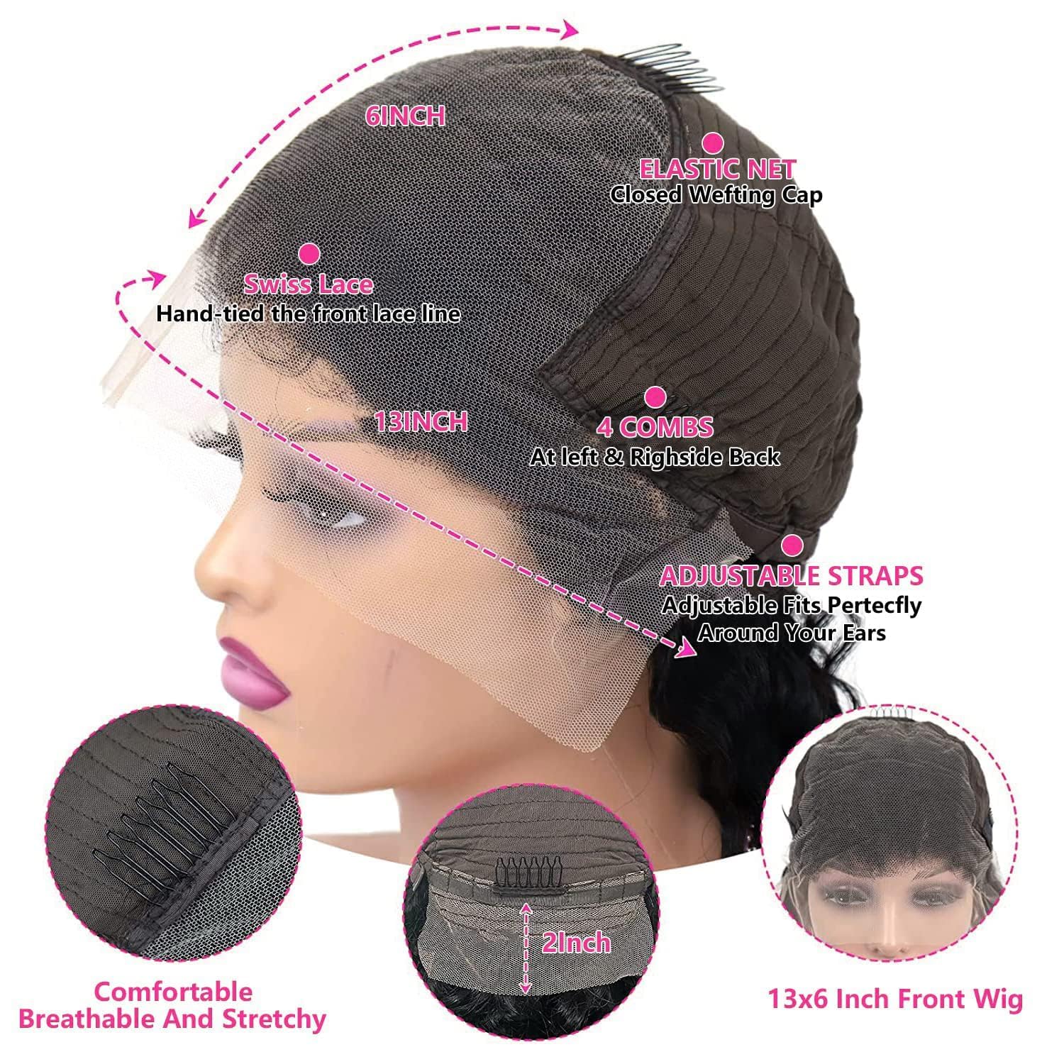 tobasew length comparison display showing available sizes and true-to-length benefit