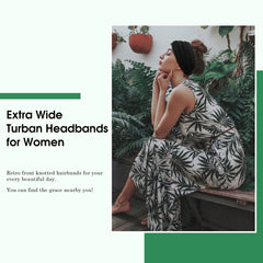 Tobeffect headband worn on model side profile, comfortable hold demonstrated