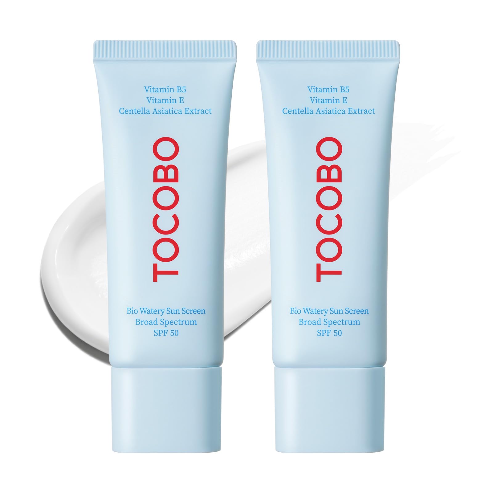 TOCOBO front packaging showing two tubes and travel-friendly benefit