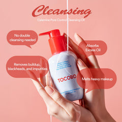 TOCOBO cleansing oil texture close-up highlighting lightweight spreadability