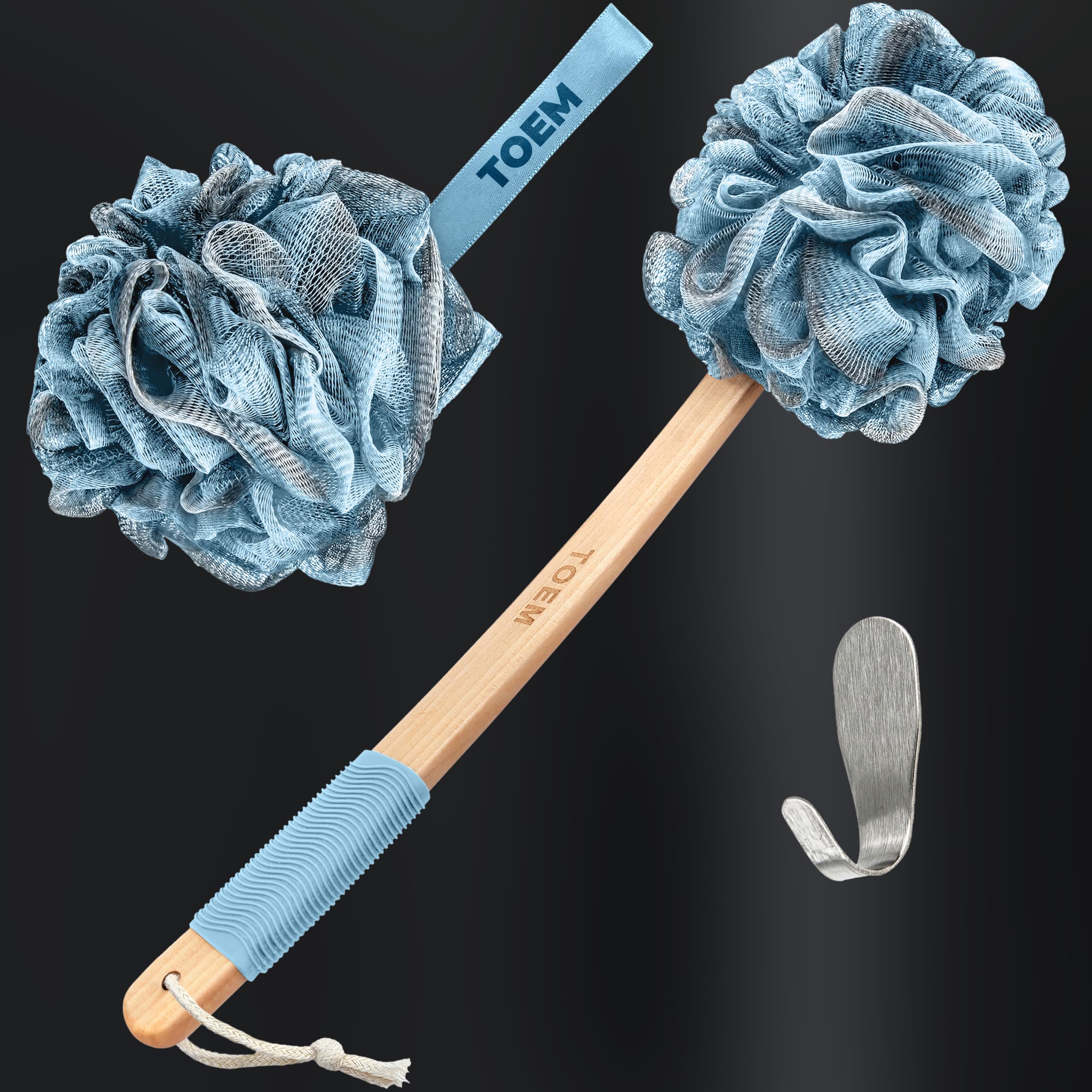 toem loofah used on feet to soften rough heels and calluses