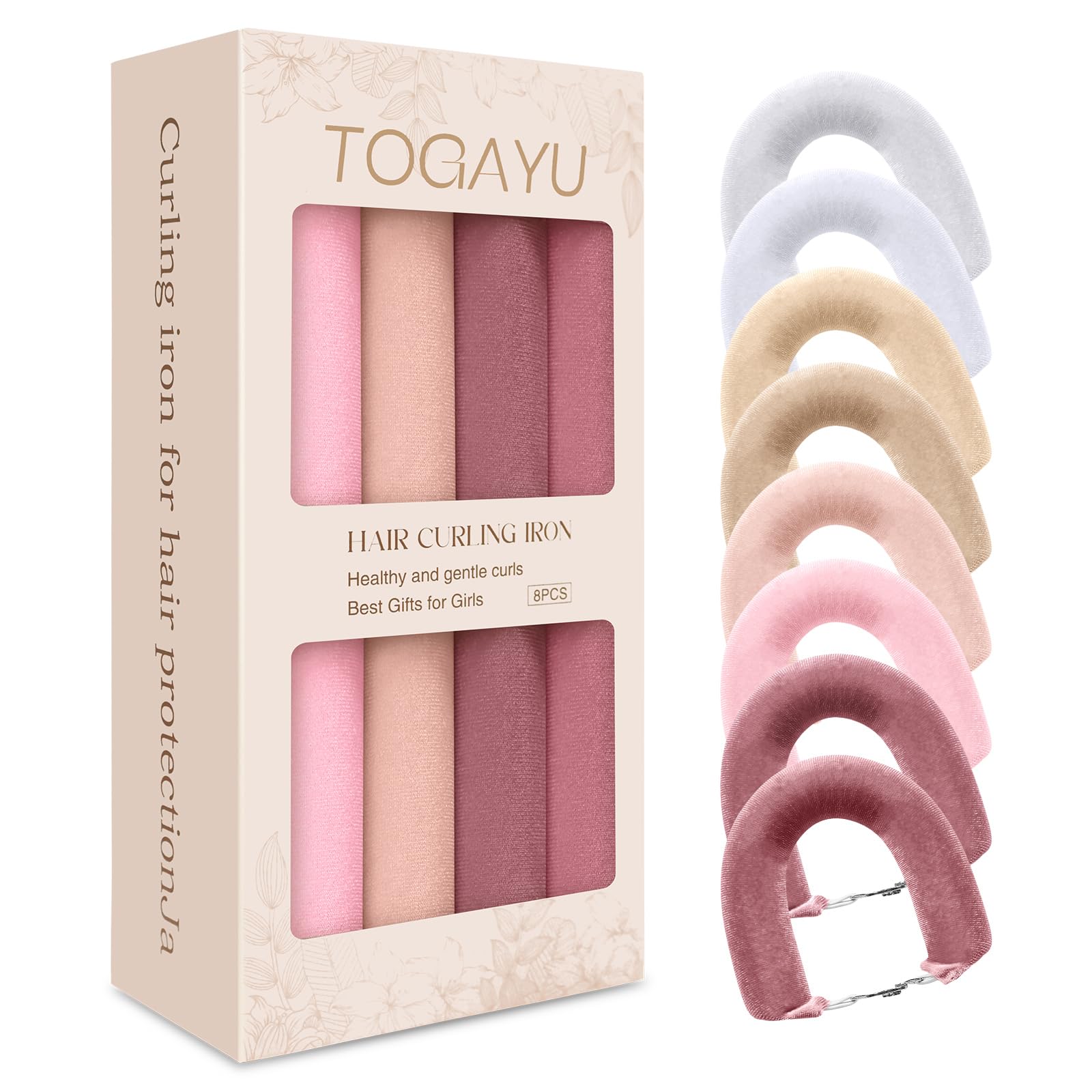 Togayu front packaging showing multi-tonal velvet rollers and kit benefits