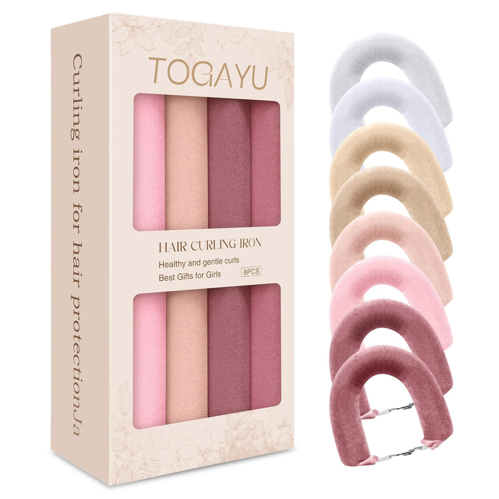 Togayu front packaging showing multi-tonal velvet rollers and kit benefits