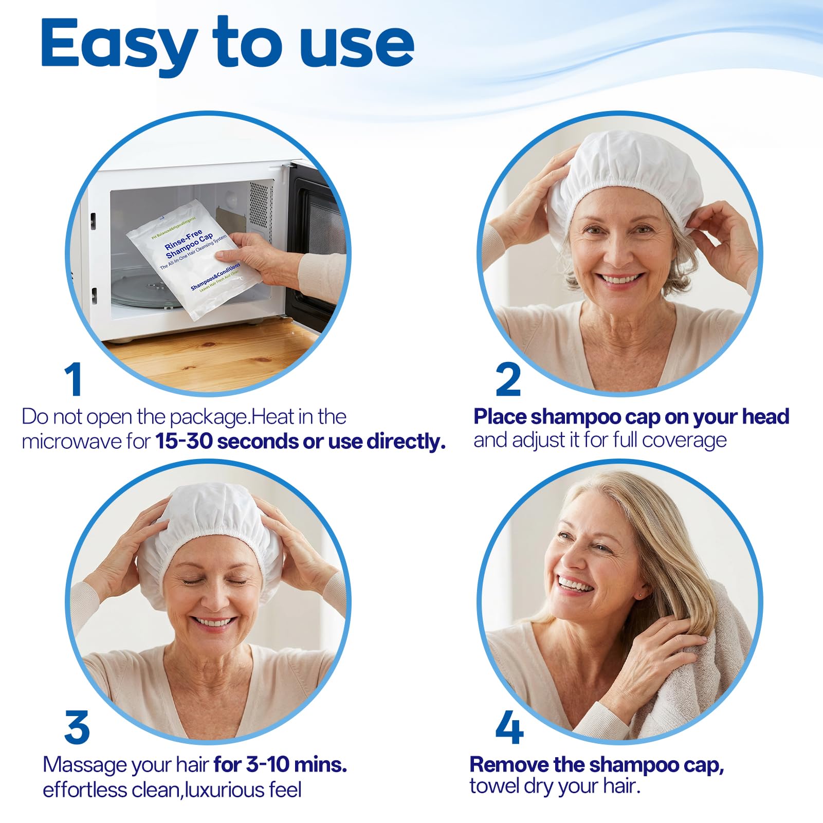 Tolnetr individually wrapped cap, emphasizes hygienic single-use convenience