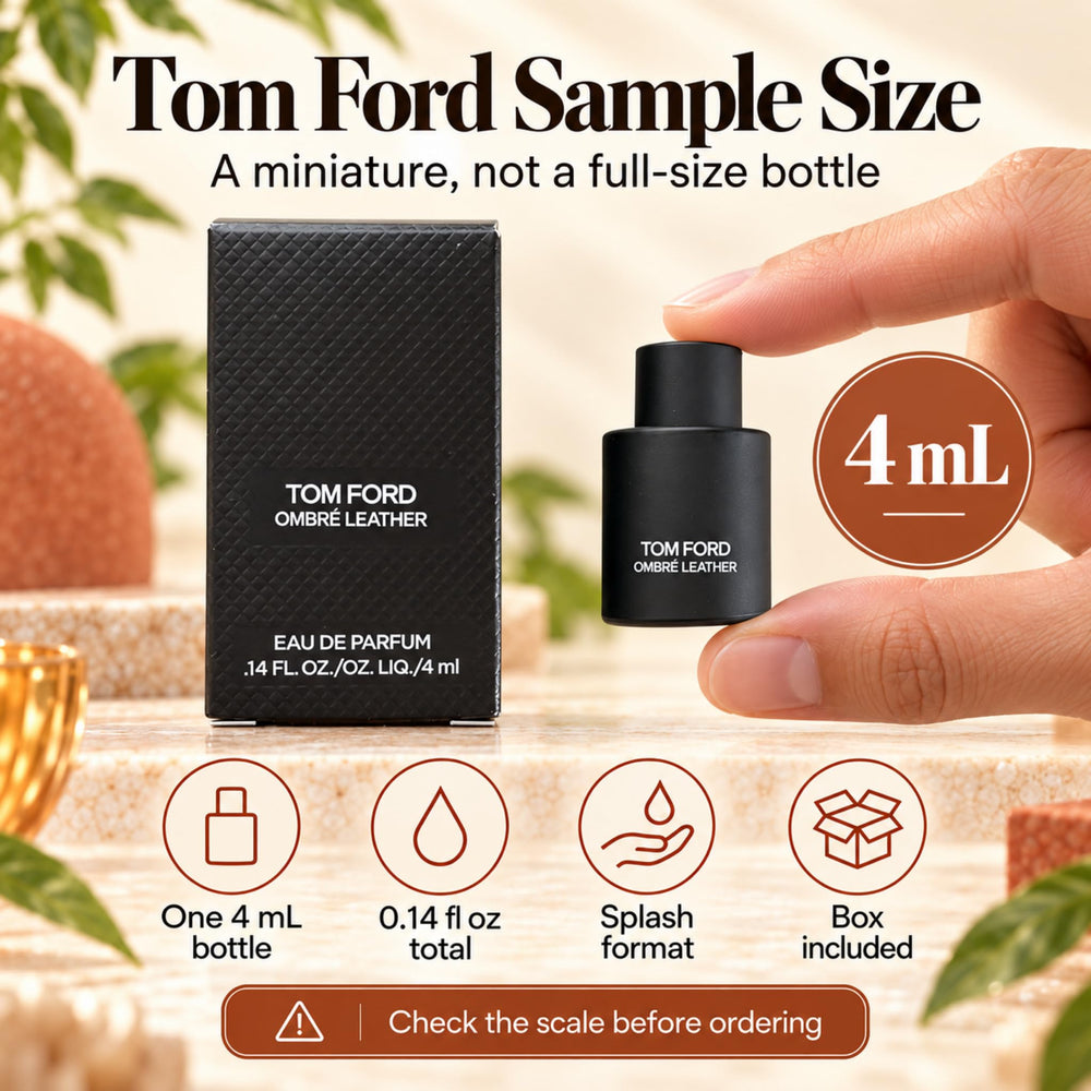Tom Ford label closeup revealing fragrance name and premium presentation