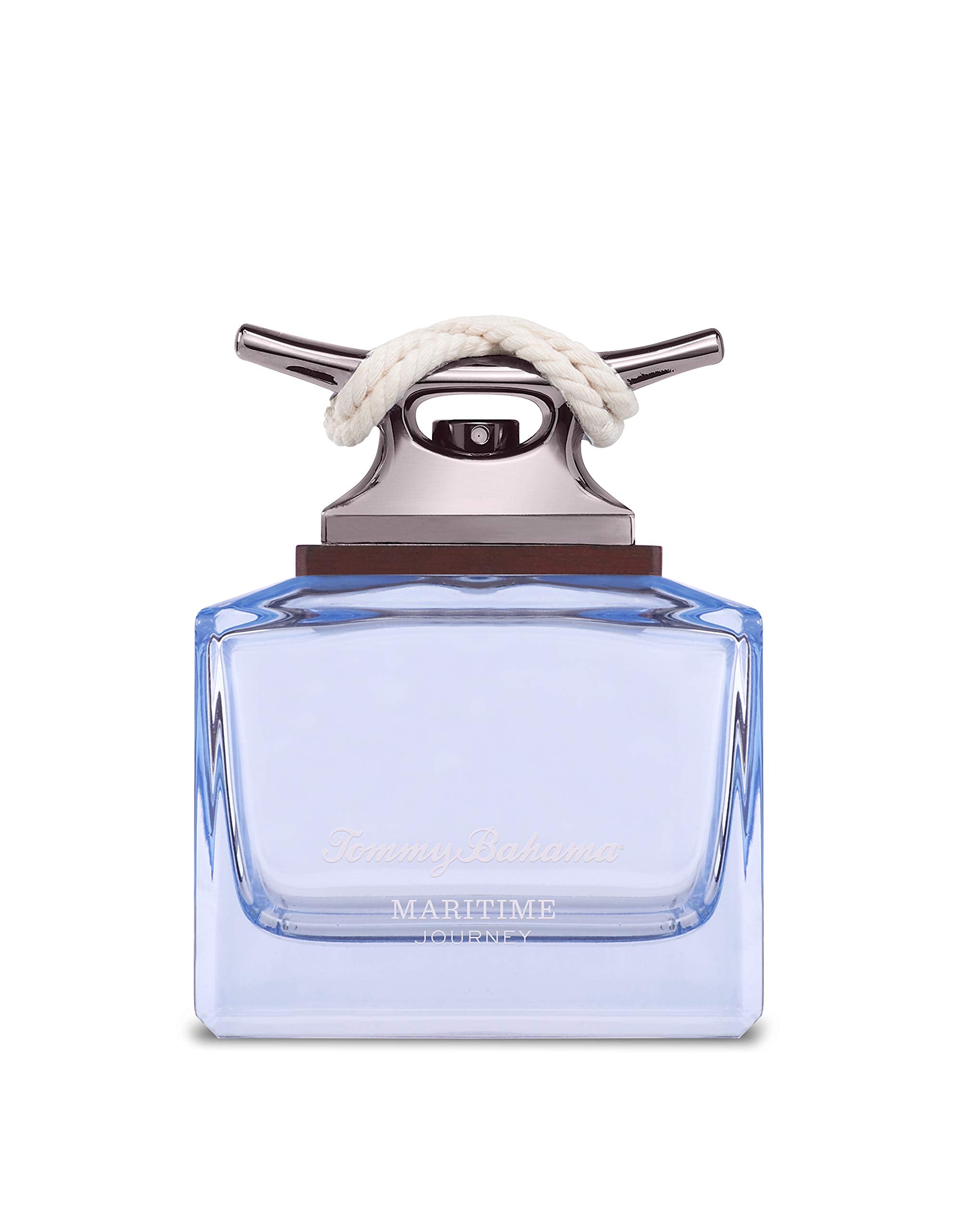 Tommy Bahama flatlay with travel items showing ideal cologne for trips and days out