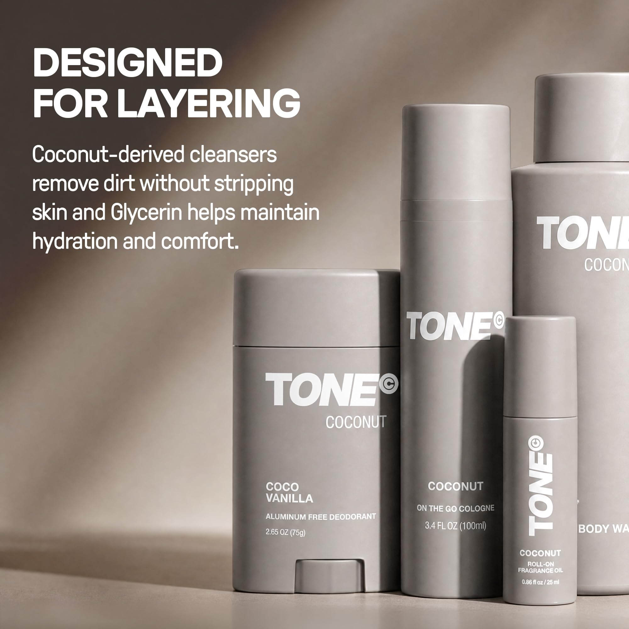 TONE two-pack boxed presentation ideal for stocking bathrooms or travel