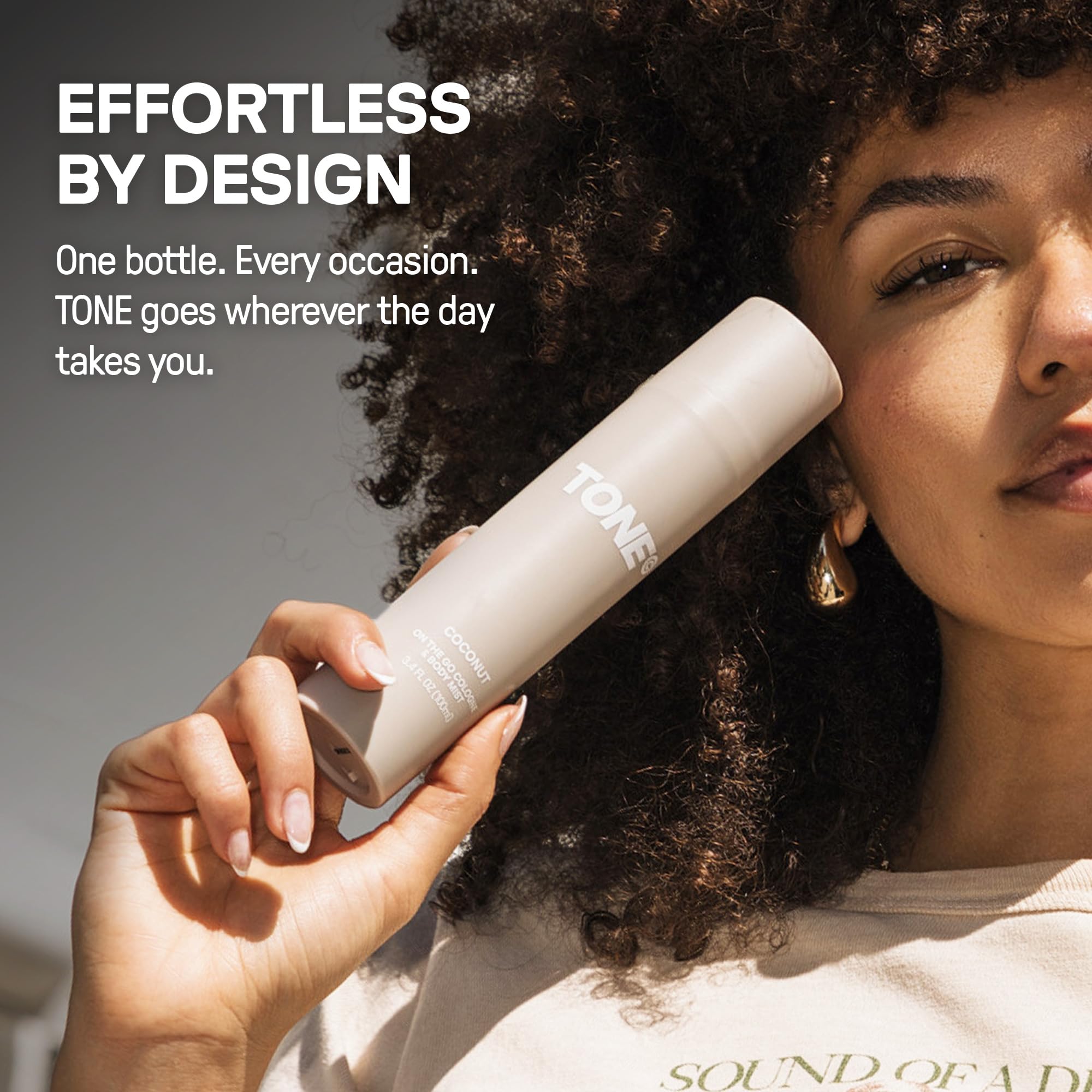 TONE Exclusive cologne on a suitcase representing ideal travel companion