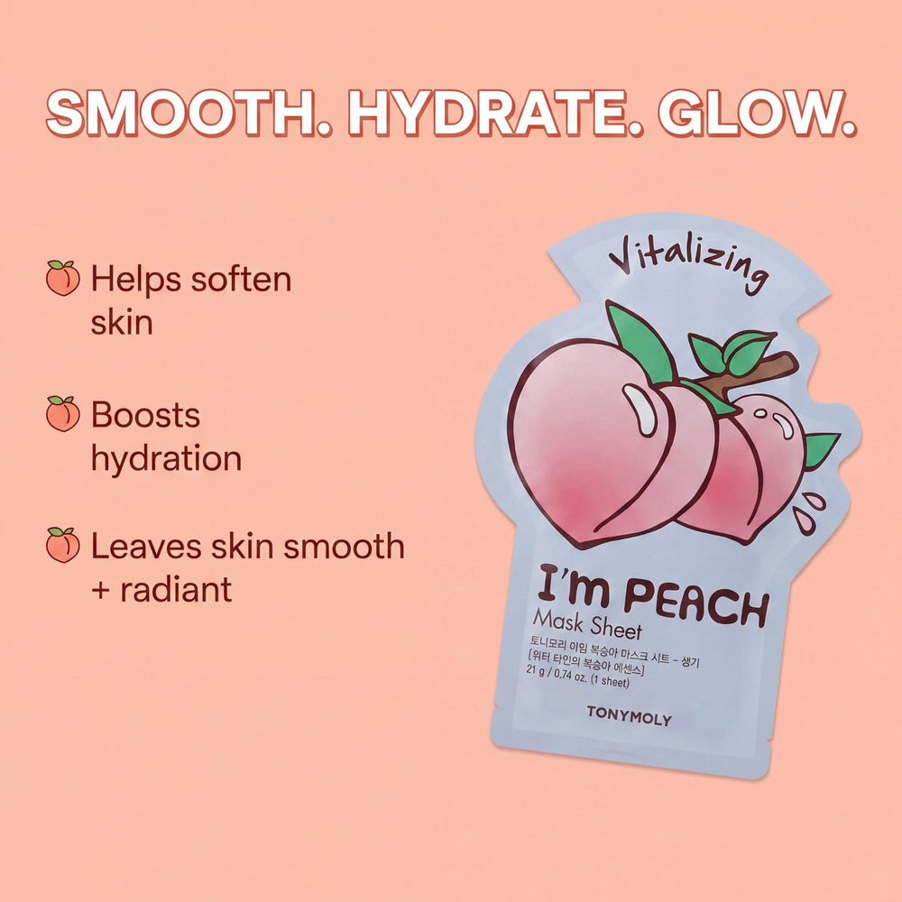 TONYMOLY single sachet opened with visible sheet mask and serum benefit