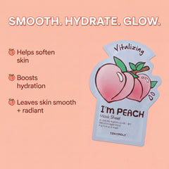 TONYMOLY single sachet opened with visible sheet mask and serum benefit