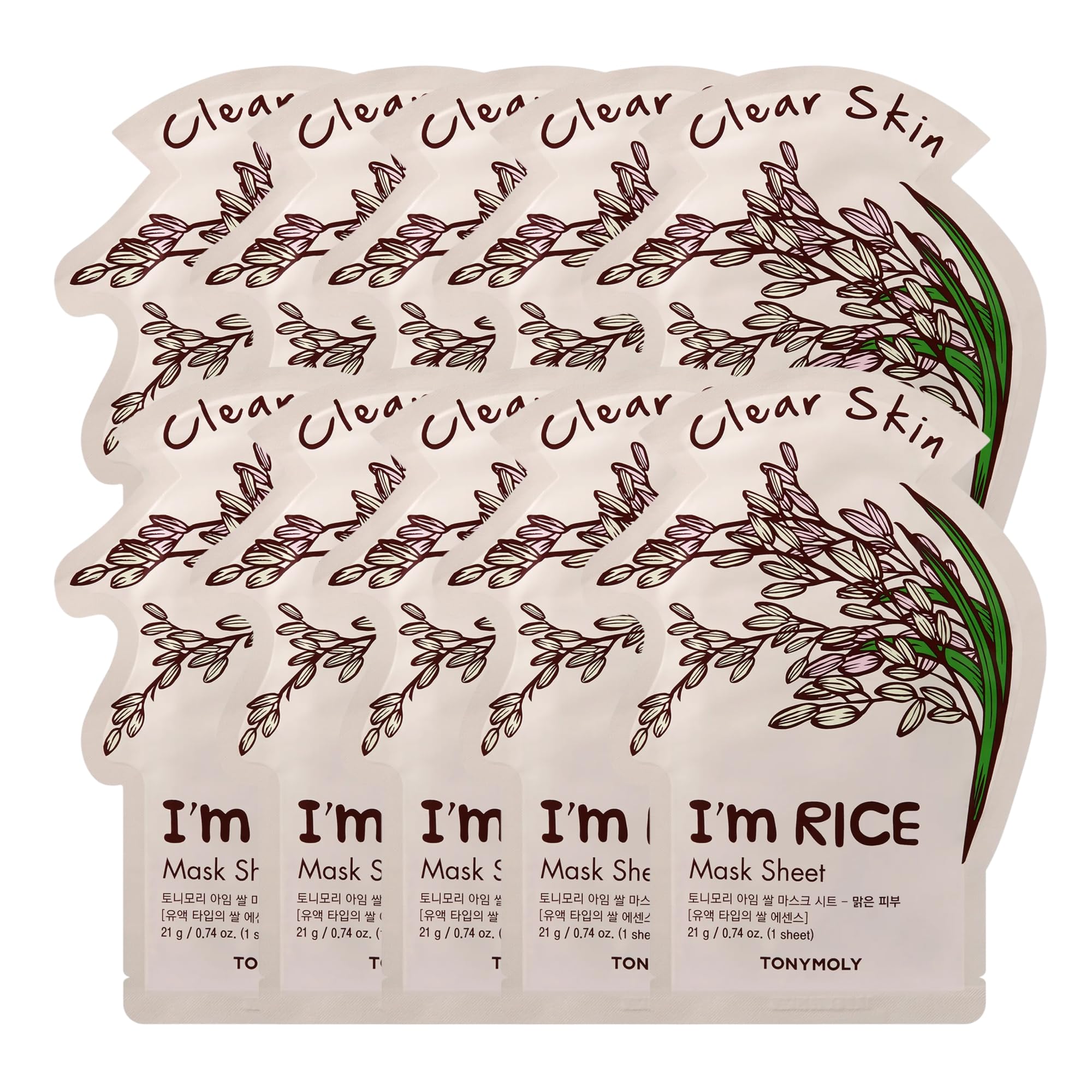TONYMOLY front packaging showing 10-pack, convenient travel hydration