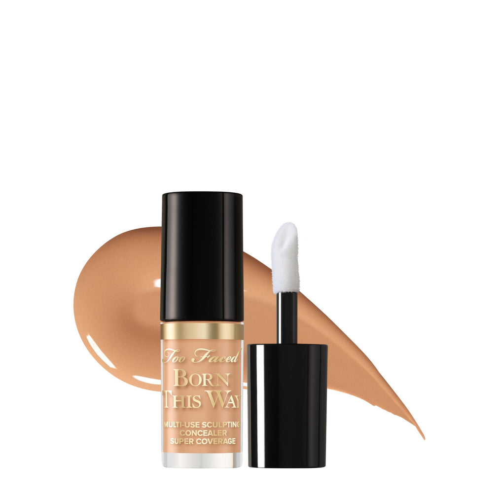 Too Faced front packaging shows product and shade, clear benefit of identification