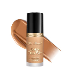 Too Faced foundation front packaging showing bottle and label, clear product identity