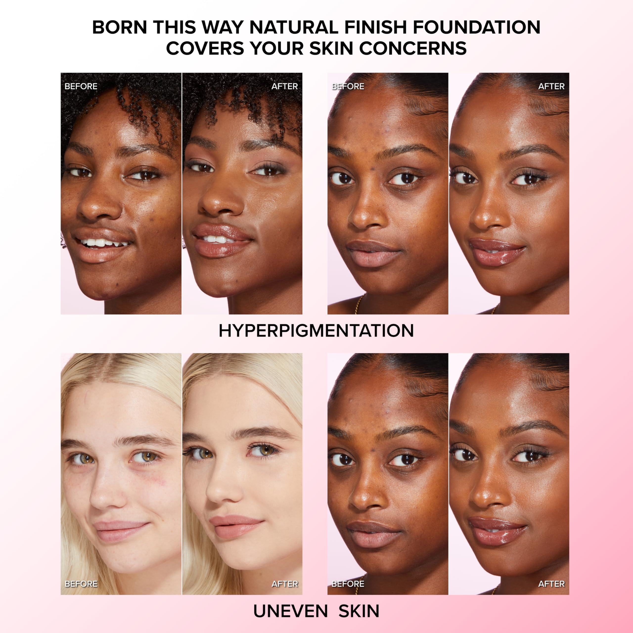 Too Faced medium beige shade swatch on forearm showing true-to-tone matching benefit