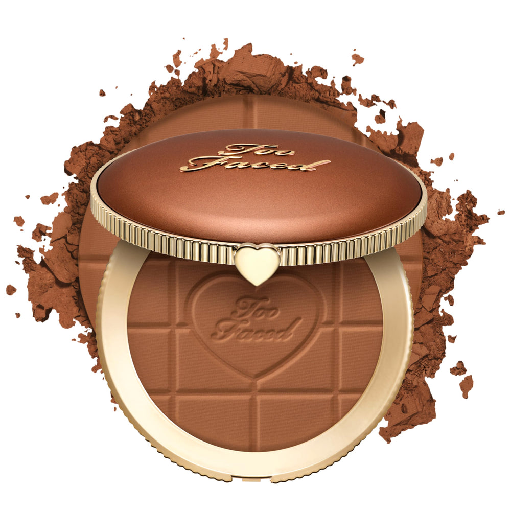 Too Faced compact closed showing sleek front and portability benefit