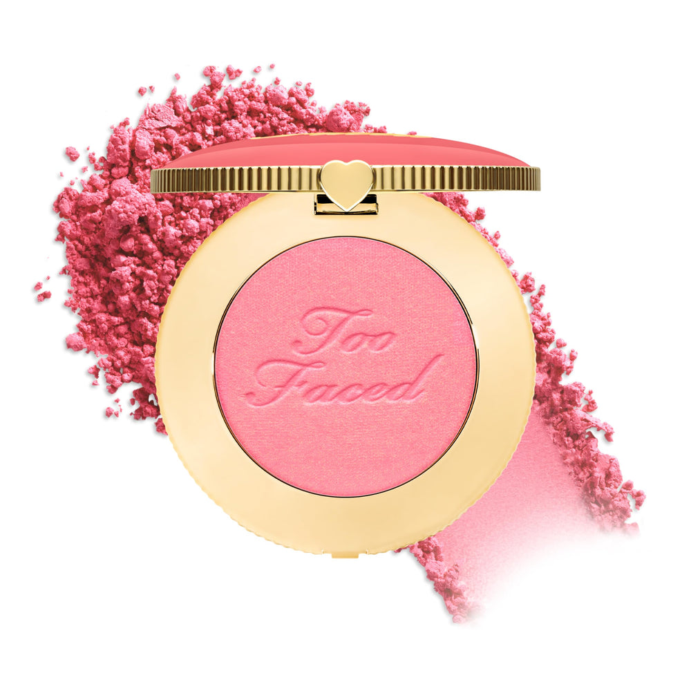 Too Faced front compact showing product packaging and sleek design benefit portability