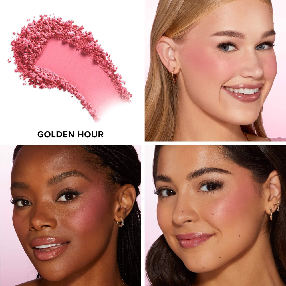 Too Faced close-up of velvety powder texture demonstrating smooth blendability benefit