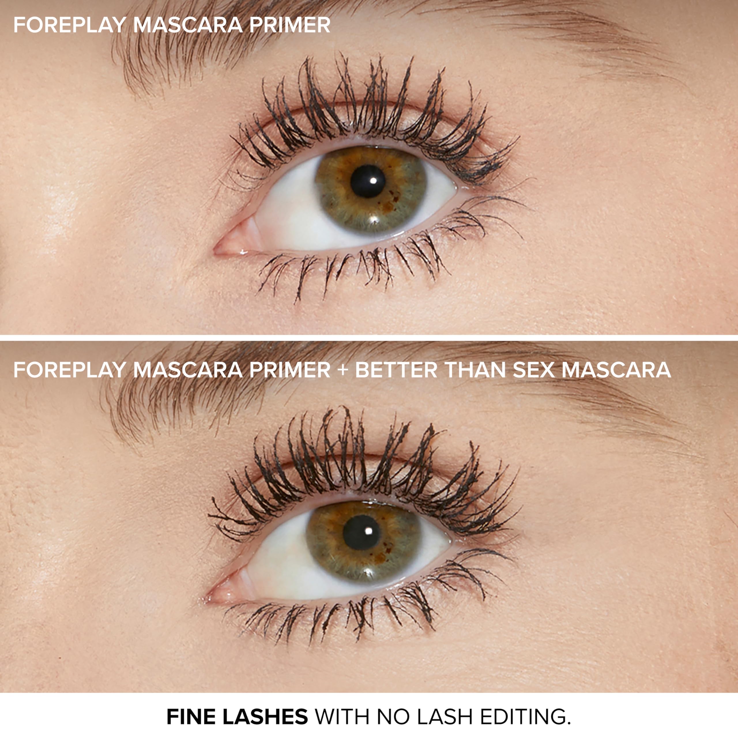 Too Faced Foreplay being applied to lashes to lift and separate