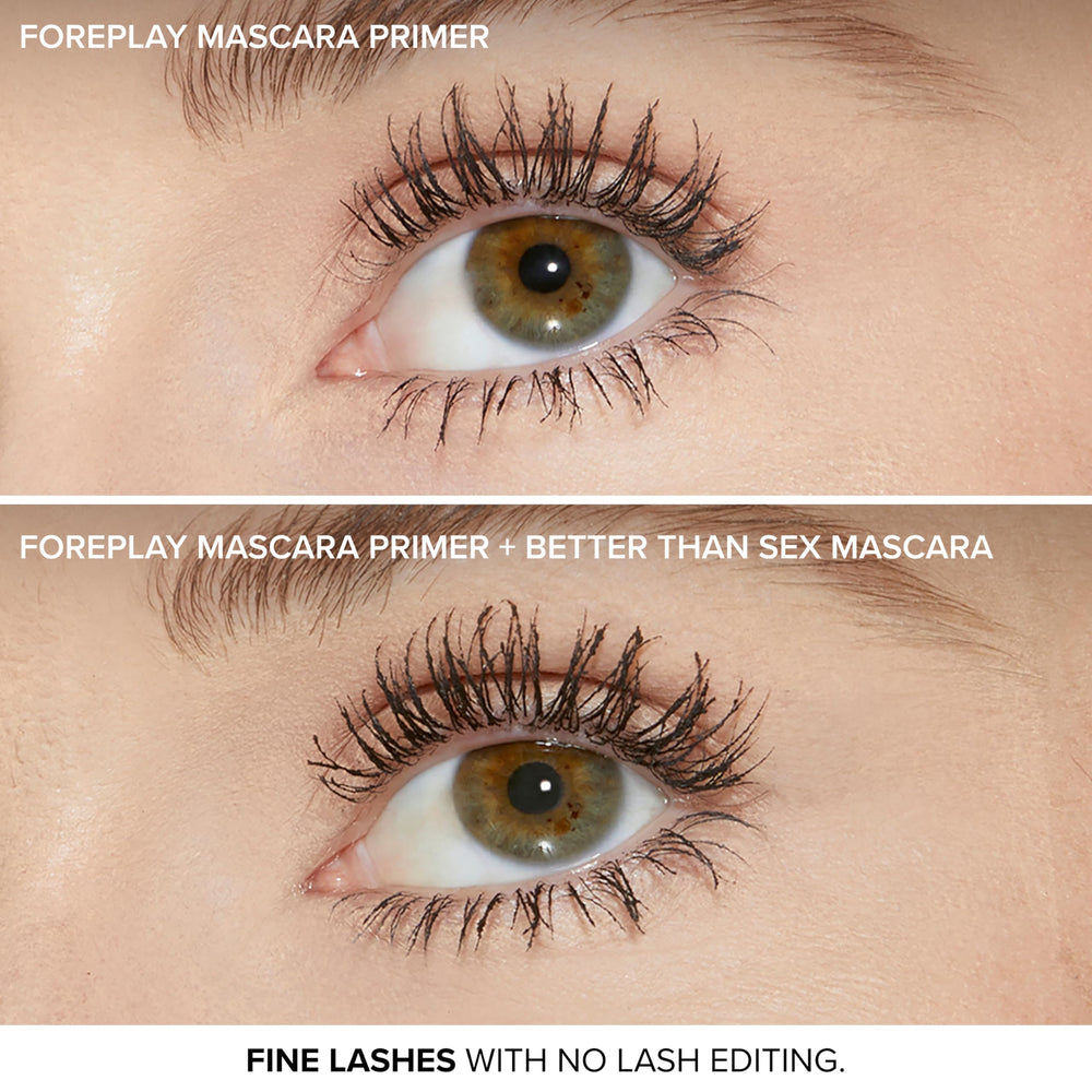 Too Faced Foreplay being applied to lashes to lift and separate