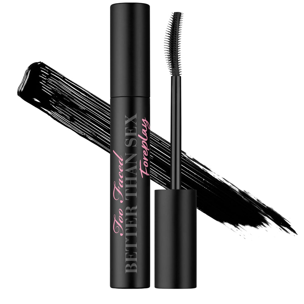 Too Faced Foreplay front packaging showing product and net weight benefits