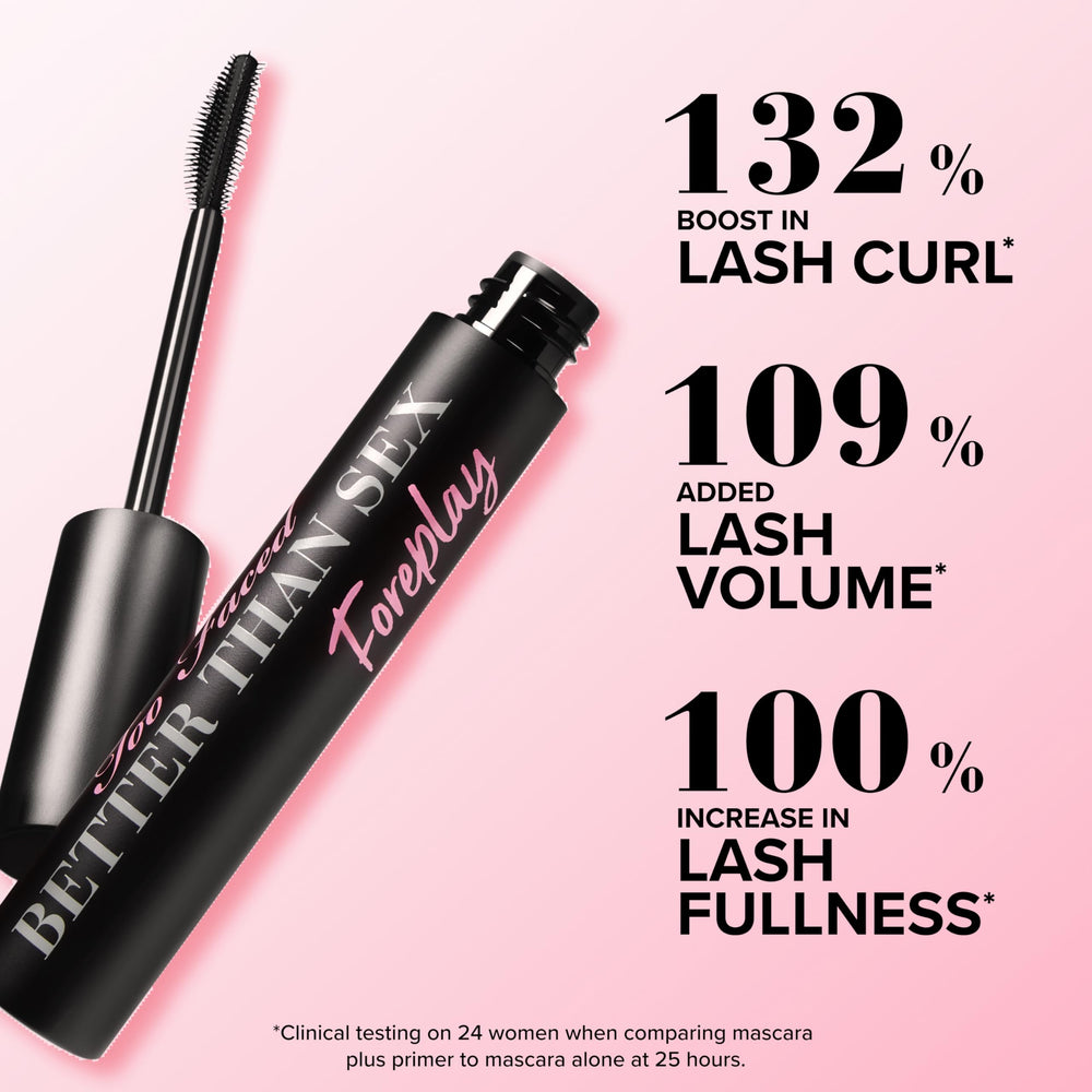 Too Faced Foreplay pitch-black primer texture that builds length