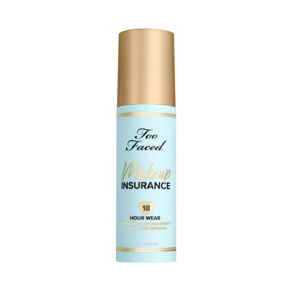 Too Faced front packaging showing product bottle and branding benefits