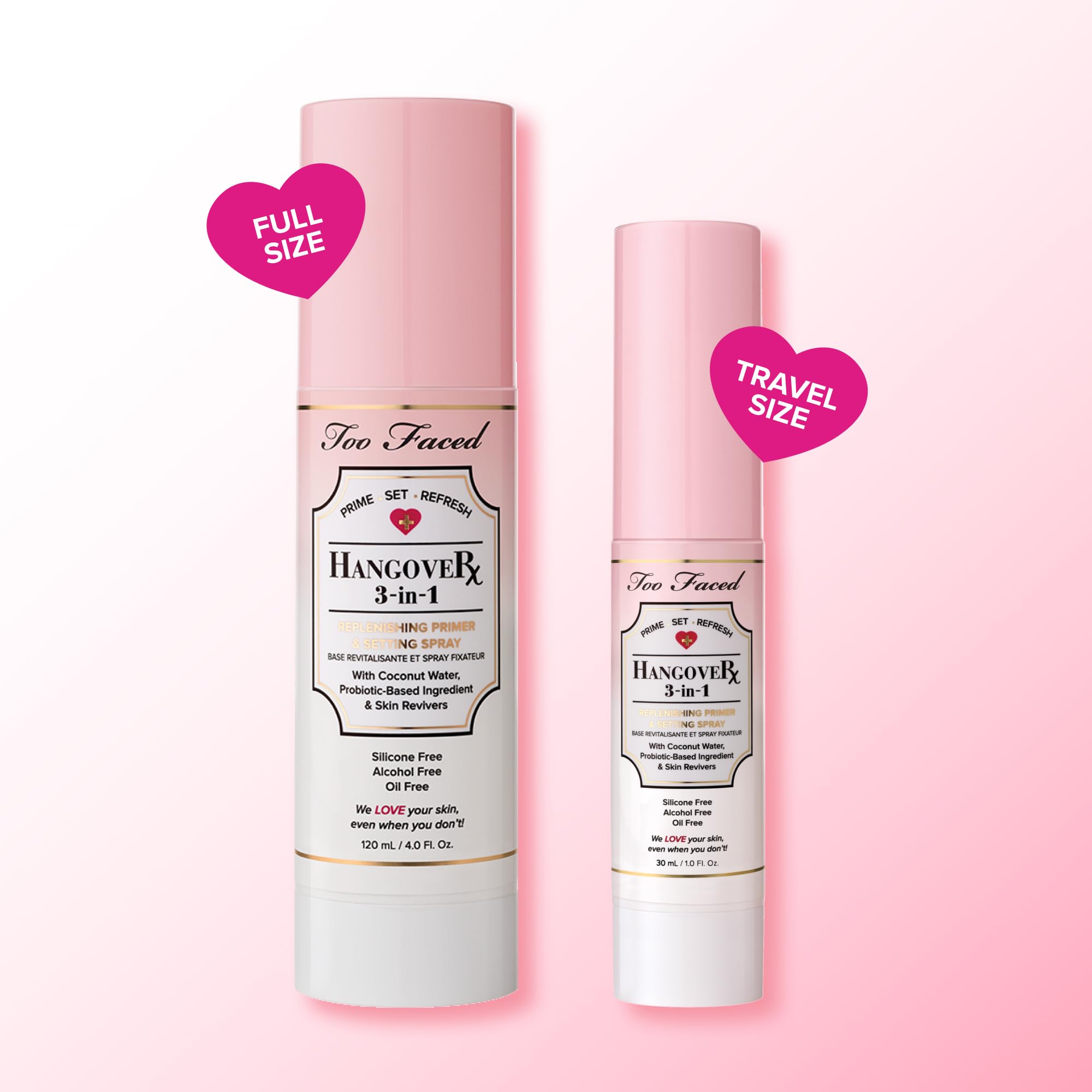 Too Faced Hangover lifestyle summer use spritzing outdoors for instant refresh benefit