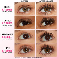 Too Faced hourglass brush close-up for precise volumizing benefit