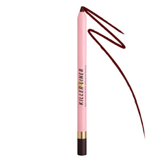 Too Faced pencil front packaging showing Espresso shade and compact size benefit