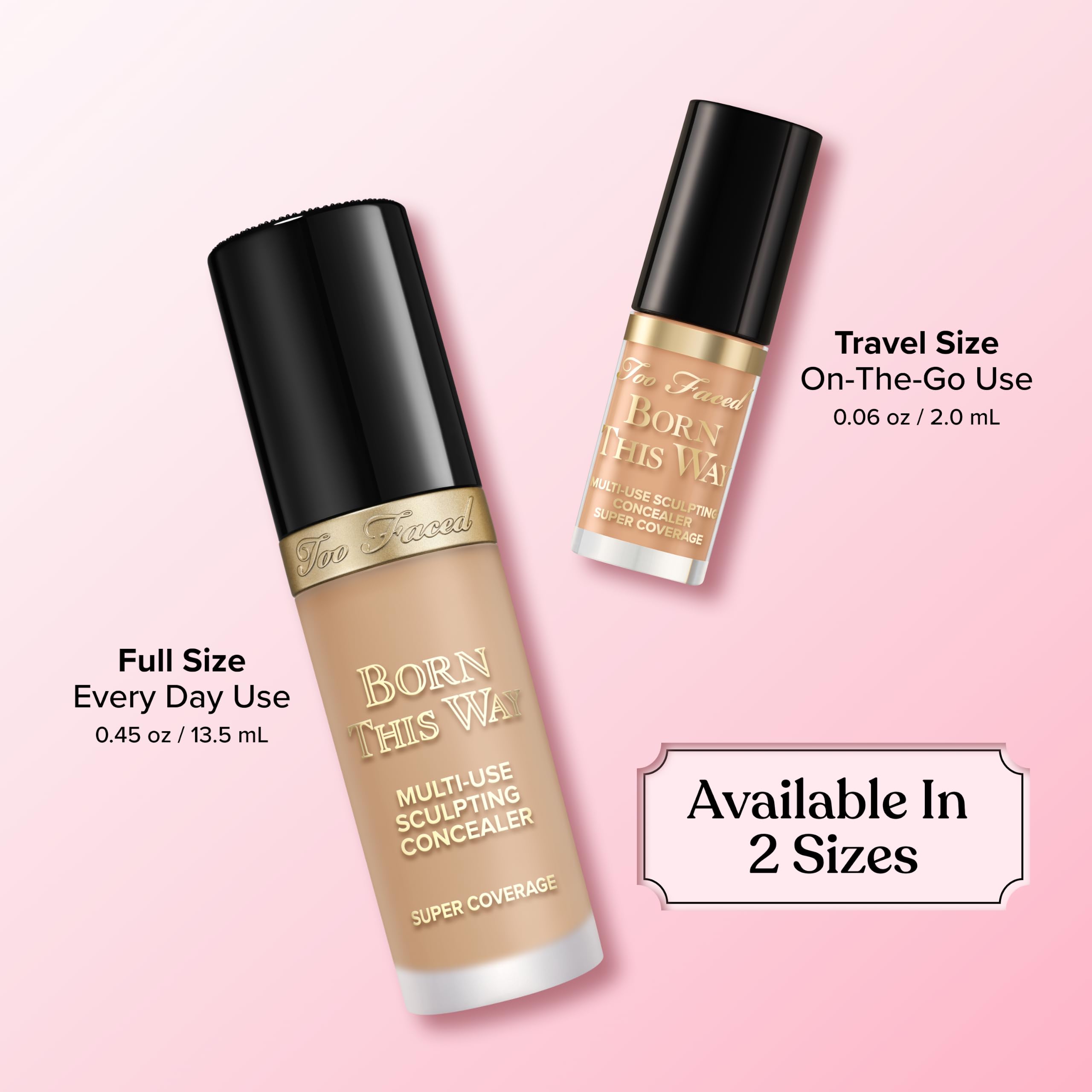 Too Faced label closeup showing ingredients and usage directions for reliable application