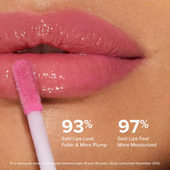 Too Faced applicator wand of Lip Injection Yummy Bear demonstrating smooth, precise application benefit