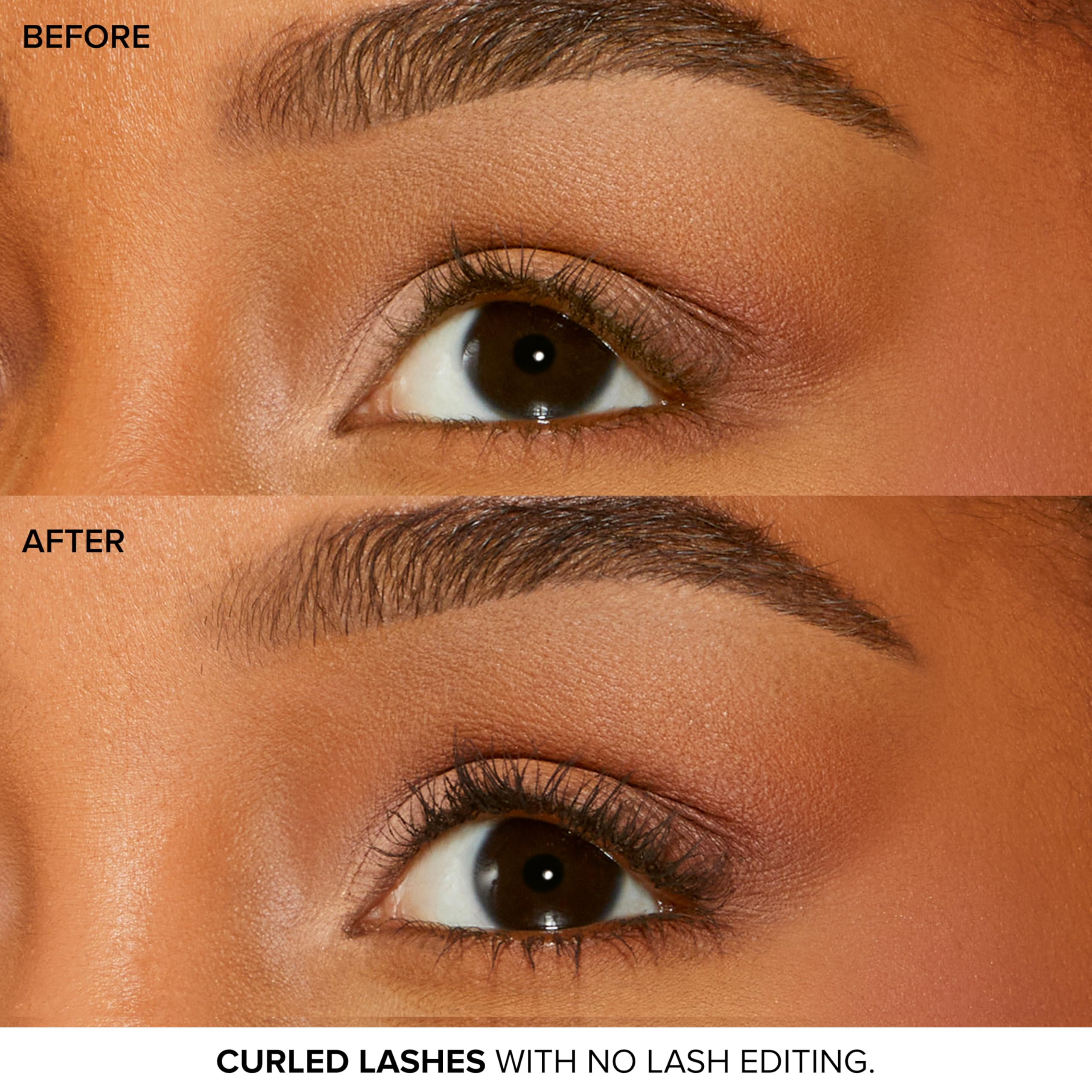 Too Faced mascara on sensitive-eye model, gentle comfortable wear