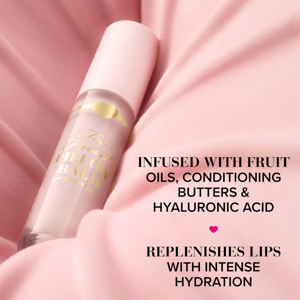 Too Faced flatlay with fruit oils and butters illustrating nourishing ingredients