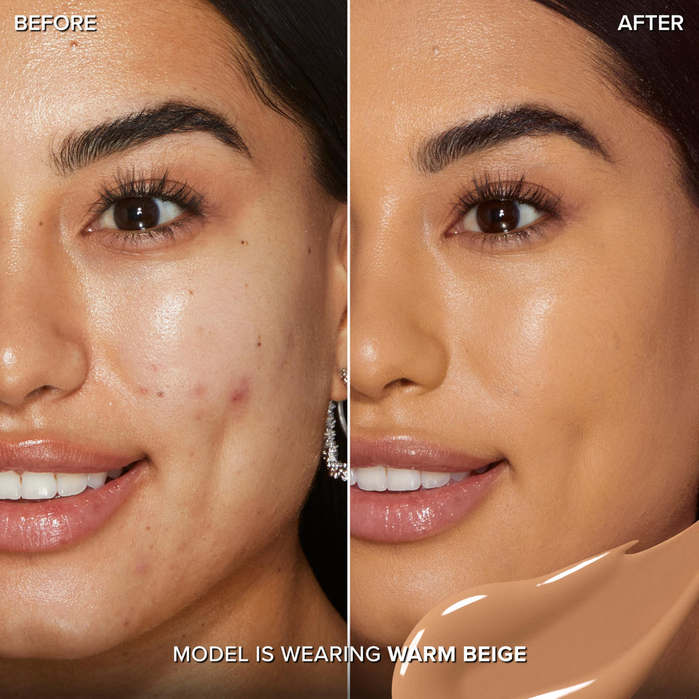 Too Faced tube applicator closeup demonstrating precise application and easy blending