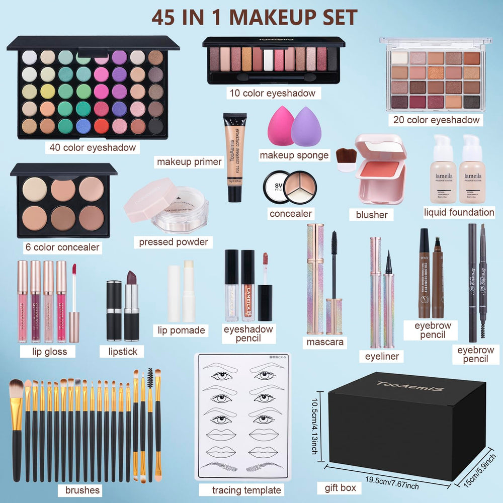 TooAemiS eyeshadow palette close-up revealing varied shades for versatile looks
