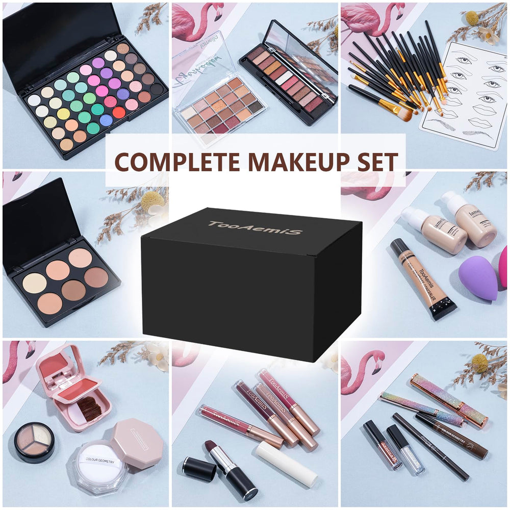TooAemiS makeup kit on vanity illustrating convenience for travel and storage