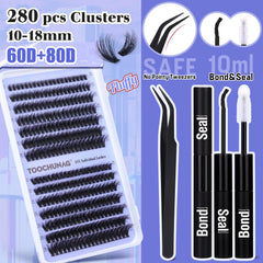 TOOCHUNAG lash bond and seal bottles open illustrating secure long‑wear hold benefit