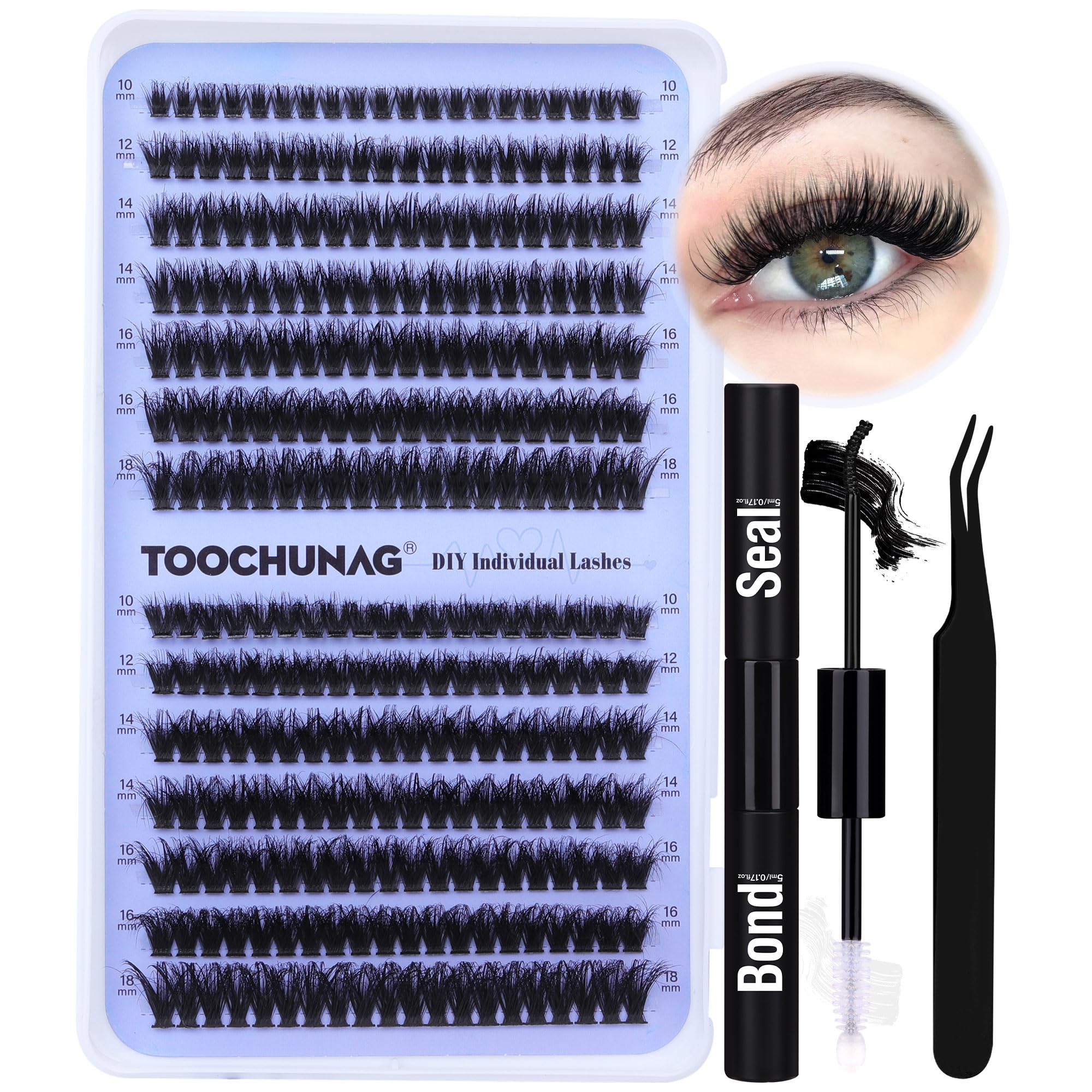 TOOCHUNAG front packaging showing full 280pcs kit and tools for easy at-home application