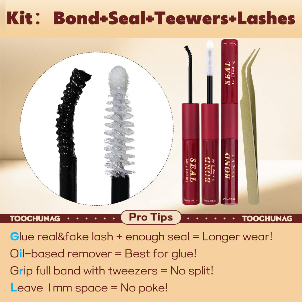 TOOCHUNAG lashes with makeup flatlay inspiring at-home beauty routines