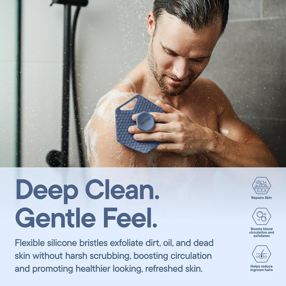 TOOLETRIES being used in shower for improved lather and effective cleansing