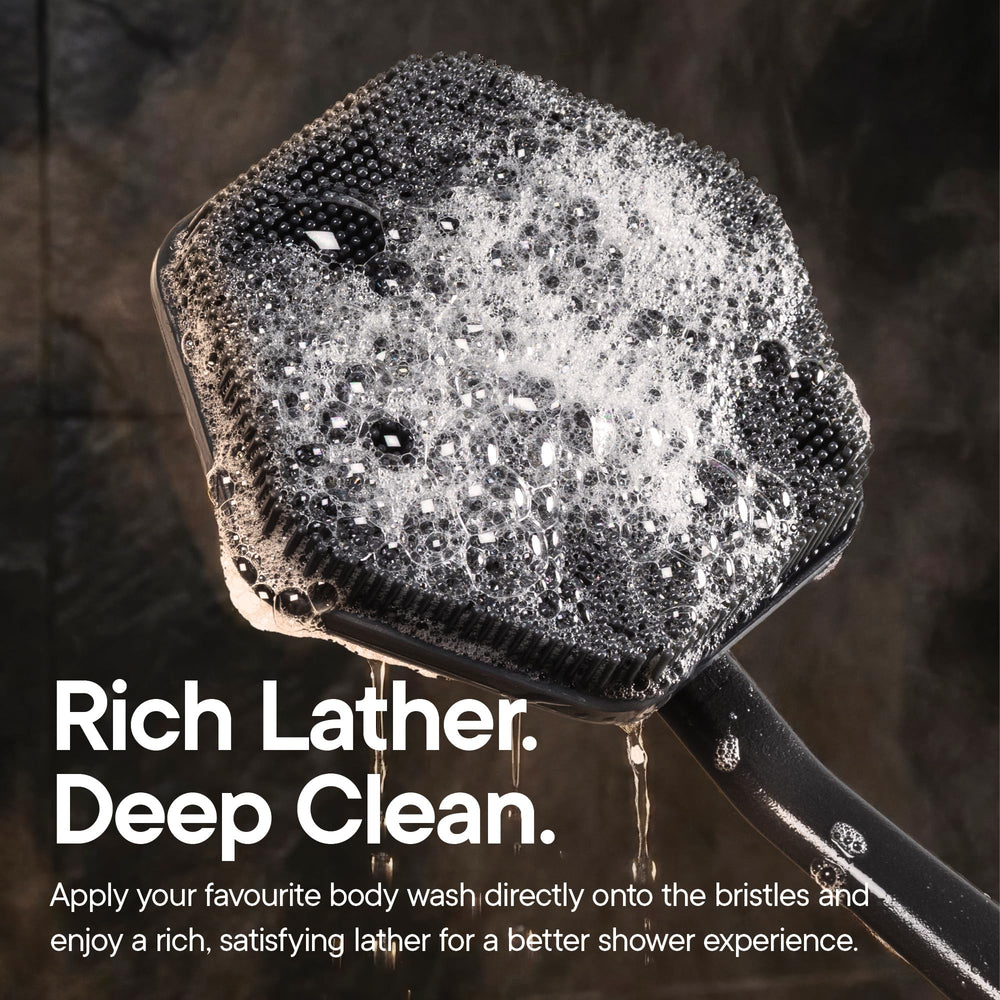 TOOLETRIES silicone texture detail illustrating fast-drying hygiene