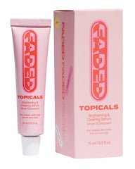 Topicals faded front packaging showing bottle and box for identification and trust