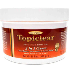 Topiclear front jar 18 fl oz showing label and size for long-lasting hydration