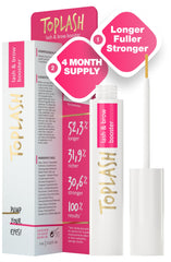 Toplash front packaging showing brand and product for visible lash enhancement