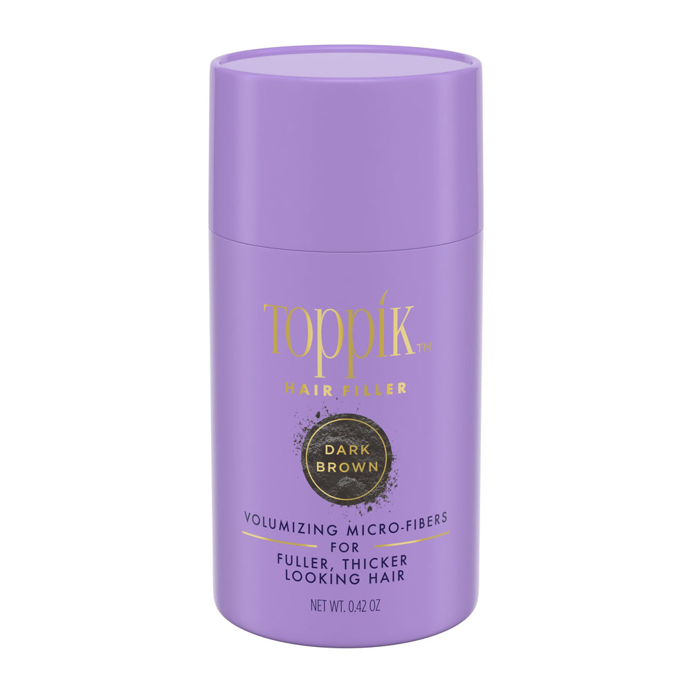 TOPPIK front packaging showing dark brown 12g for instant fullness