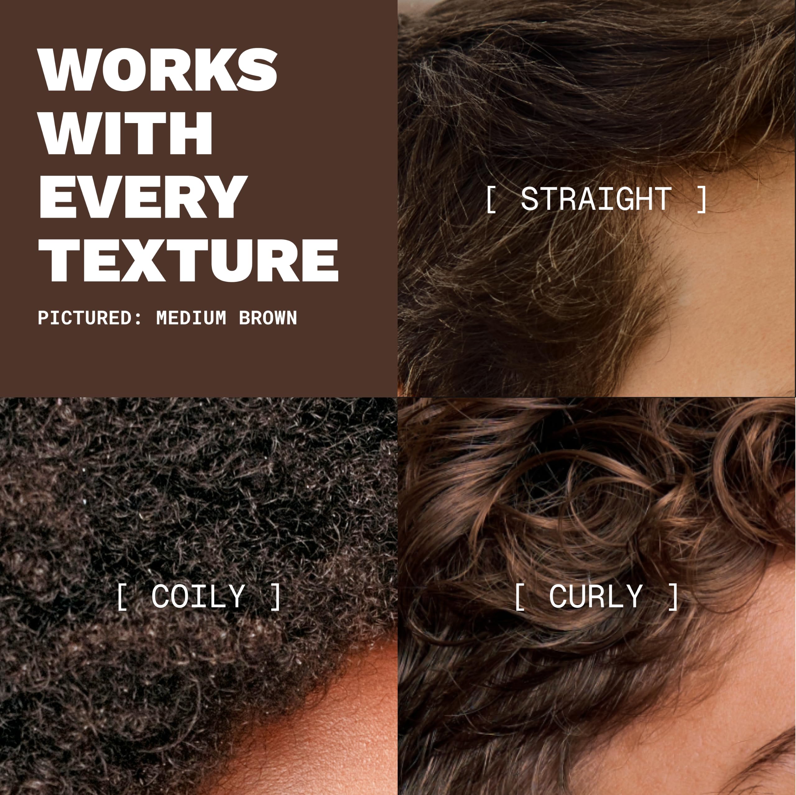 TOPPIK fibers blending with natural strands for undetectable density