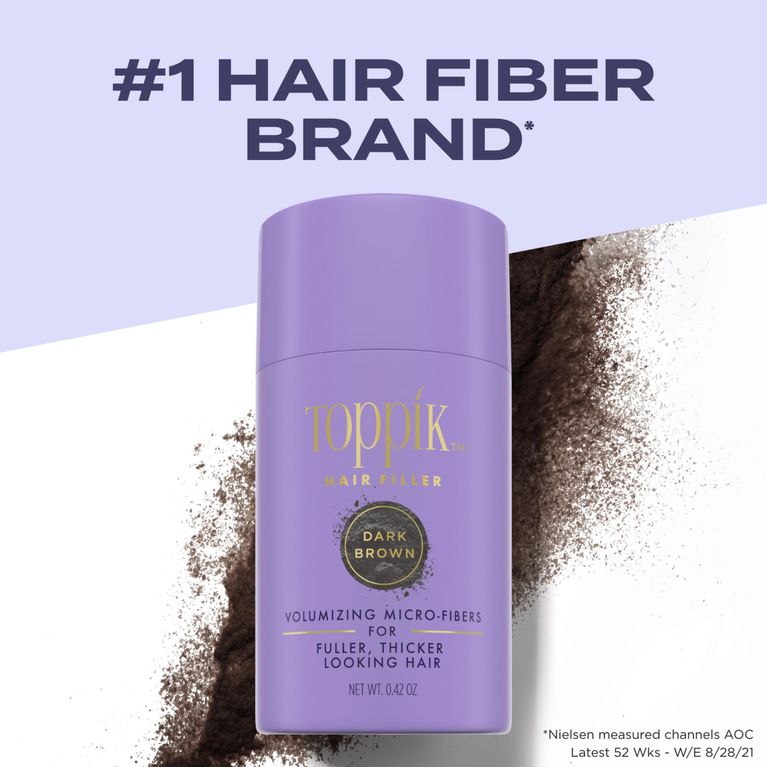 TOPPIK keratin fibers close-up highlighting natural hair-like texture