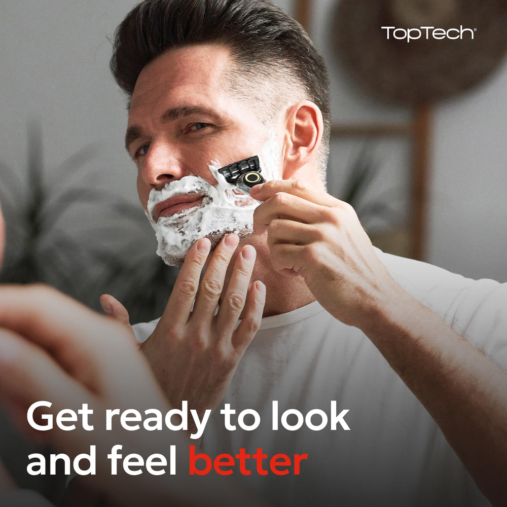 TopTech close-up of five blades showing sharp edges and precision